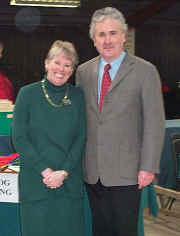 Photograph of the show judges, Mrs. Mary Pitcher and Mr. Graham Brace 
