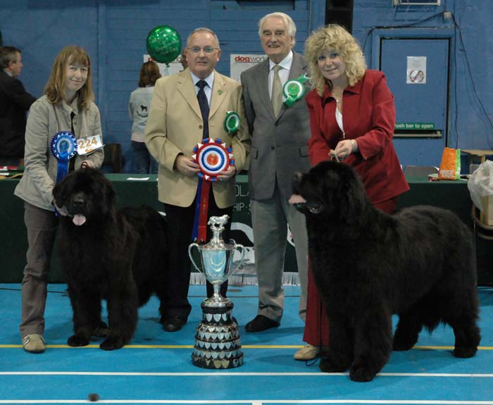 Best In Show winner, judges and Reserve Best in Show winner