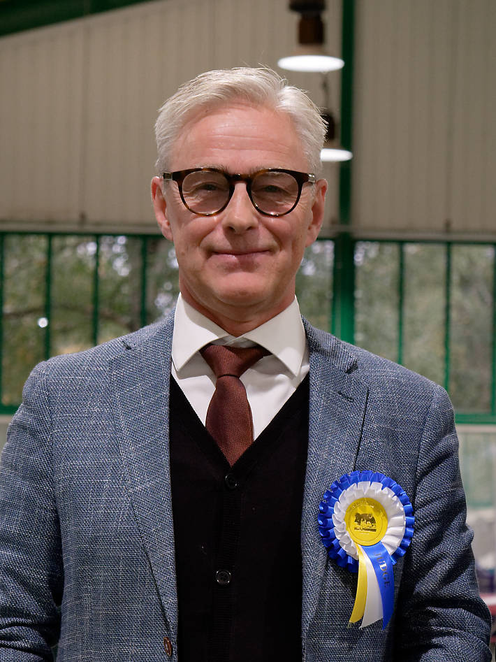 Photograph of the show judge, Mr. Johan Andersson (Alistairs - Sweden)